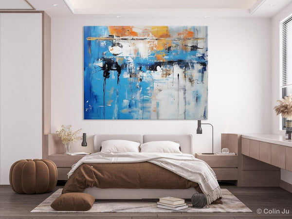 Oversized Canvas Paintings, Original Abstract Art, Modern Wall Art Ideas for Living Room, Palette Knife Painting, Contemporary Acrylic Art-ArtWorkCrafts.com