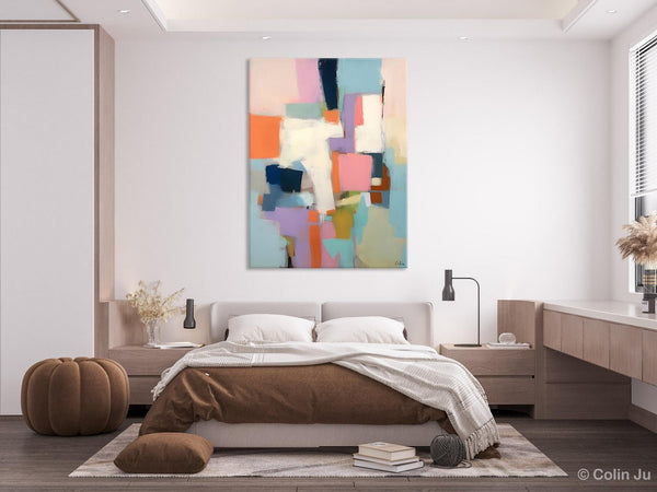 Extra Large Modern Wall Art, Acrylic Painting on Canvas, Contemporary Painting, Canvas Paintings for Dining Room, Original Abstract Painting-ArtWorkCrafts.com