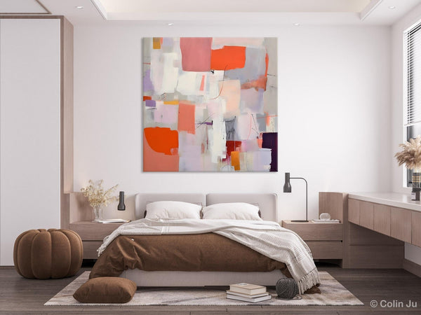 Modern Acrylic Artwork, Original Abstract Wall Art, Contemporary Canvas Art, Hand Painted Canvas Art, Large Abstract Painting for Bedroom-ArtWorkCrafts.com