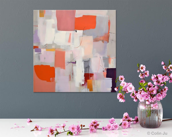 Modern Acrylic Artwork, Original Abstract Wall Art, Contemporary Canvas Art, Hand Painted Canvas Art, Large Abstract Painting for Bedroom-ArtWorkCrafts.com
