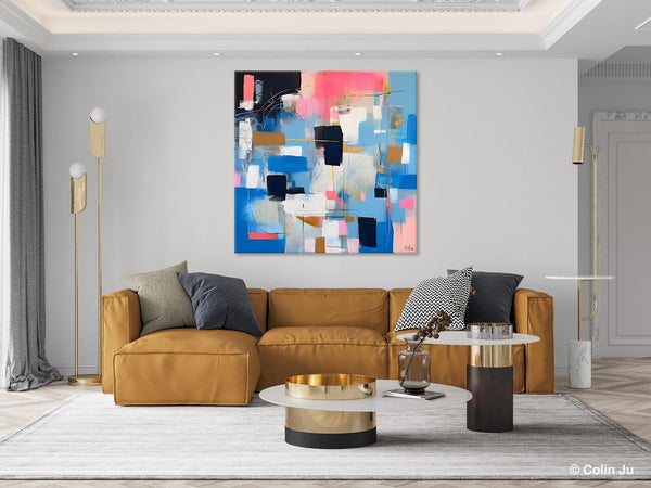 Modern Canvas Paintings, Contemporary Canvas Art, Original Modern Wall Art, Modern Acrylic Artwork, Large Abstract Painting for Dining Room-ArtWorkCrafts.com