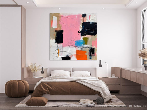 Modern Acrylic Artwork, Large Abstract Painting for Bedroom, Original Abstract Wall Art, Modern Canvas Paintings, Contemporary Canvas Art-ArtWorkCrafts.com