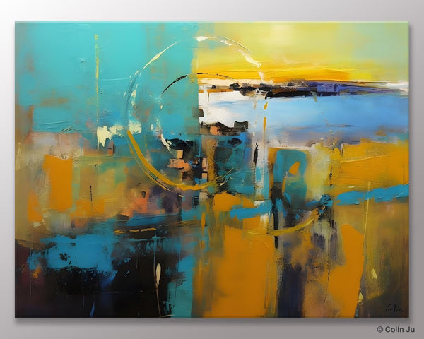 Oversized Canvas Paintings, Original Abstract Art, Hand Painted Canvas Art, Contemporary Acrylic Art, Huge Wall Art Ideas for Living Room-ArtWorkCrafts.com