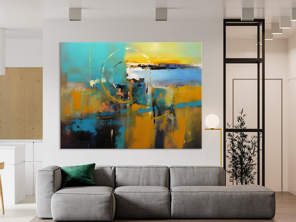 Oversized Canvas Paintings, Original Abstract Art, Hand Painted Canvas Art, Contemporary Acrylic Art, Huge Wall Art Ideas for Living Room-ArtWorkCrafts.com
