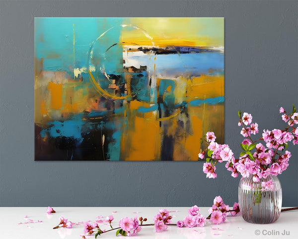Oversized Canvas Paintings, Original Abstract Art, Hand Painted Canvas Art, Contemporary Acrylic Art, Huge Wall Art Ideas for Living Room-ArtWorkCrafts.com