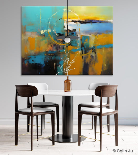 Oversized Canvas Paintings, Original Abstract Art, Hand Painted Canvas Art, Contemporary Acrylic Art, Huge Wall Art Ideas for Living Room-ArtWorkCrafts.com