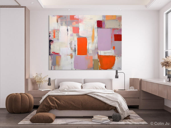 Large Wall Art Ideas for Bedroom, Hand Painted Canvas Art, Oversized Canvas Paintings, Original Abstract Art, Contemporary Acrylic Artwork-ArtWorkCrafts.com