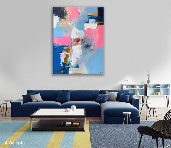 Large Art Painting for Living Room, Original Canvas Art, Contemporary Acrylic Painting on Canvas, Oversized Modern Abstract Wall Paintings-ArtWorkCrafts.com