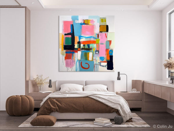 Contemporary Canvas Art, Original Modern Wall Art, Modern Canvas Paintings, Modern Acrylic Artwork, Large Abstract Painting for Dining Room-ArtWorkCrafts.com