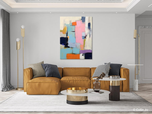 Original Canvas Art, Contemporary Acrylic Painting on Canvas, Large Wall Art Painting for Bedroom, Oversized Modern Abstract Wall Paintings-ArtWorkCrafts.com