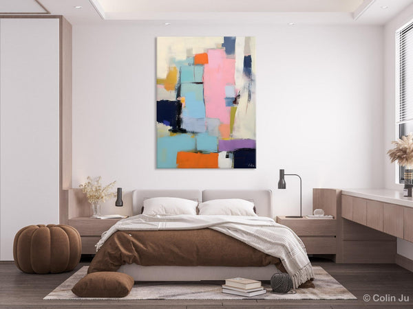 Original Canvas Art, Contemporary Acrylic Painting on Canvas, Large Wall Art Painting for Bedroom, Oversized Modern Abstract Wall Paintings-ArtWorkCrafts.com