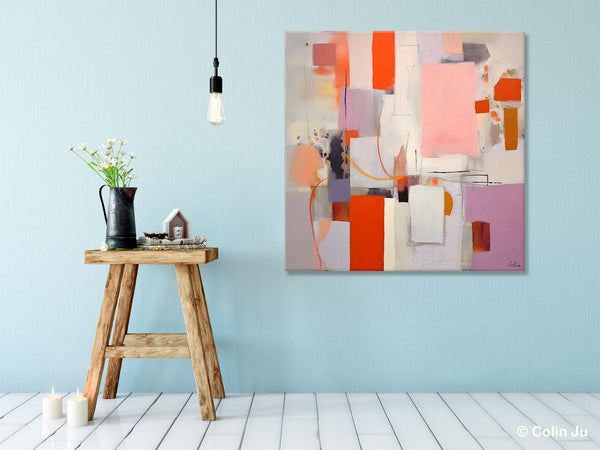Original Abstract Wall Art, Modern Canvas Paintings, Large Abstract Painting for Bedroom, Modern Acrylic Artwork, Contemporary Canvas Art-ArtWorkCrafts.com