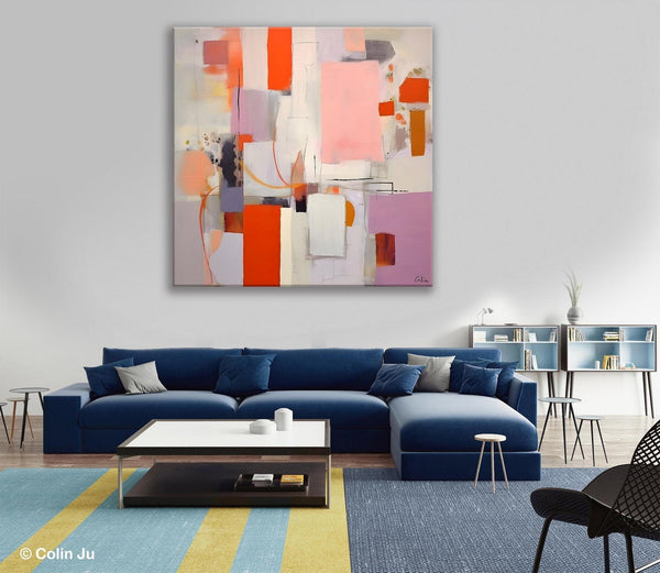 Original Abstract Wall Art, Modern Canvas Paintings, Large Abstract Painting for Bedroom, Modern Acrylic Artwork, Contemporary Canvas Art-ArtWorkCrafts.com