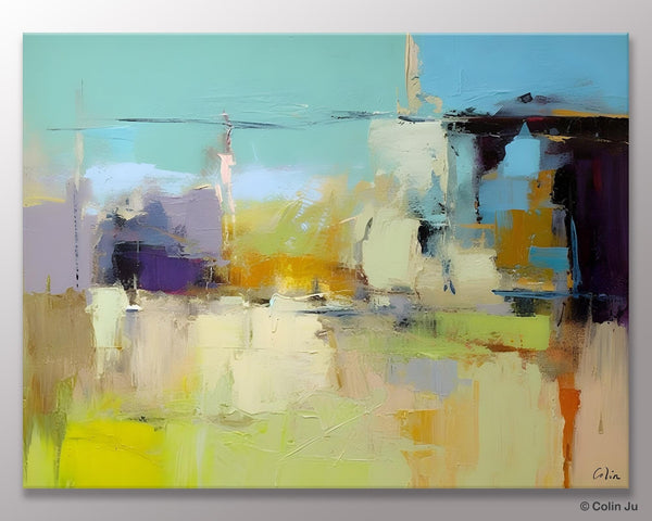 Large Acrylic Paintings on Canvas, Original Abstract Art, Contemporary Acrylic Painting on Canvas, Oversized Modern Abstract Wall Paintings-ArtWorkCrafts.com