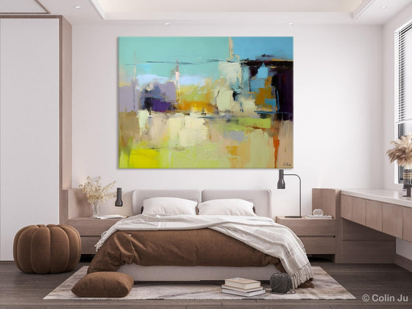 Large Acrylic Paintings on Canvas, Original Abstract Art, Contemporary Acrylic Painting on Canvas, Oversized Modern Abstract Wall Paintings-ArtWorkCrafts.com