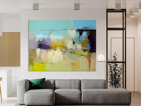 Large Acrylic Paintings on Canvas, Original Abstract Art, Contemporary Acrylic Painting on Canvas, Oversized Modern Abstract Wall Paintings-ArtWorkCrafts.com