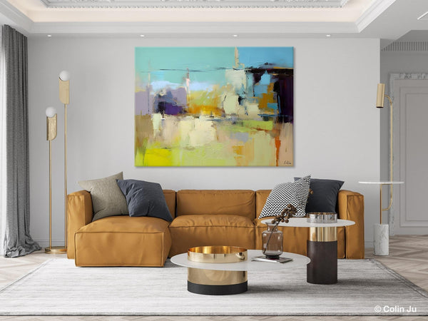 Large Acrylic Paintings on Canvas, Original Abstract Art, Contemporary Acrylic Painting on Canvas, Oversized Modern Abstract Wall Paintings-ArtWorkCrafts.com