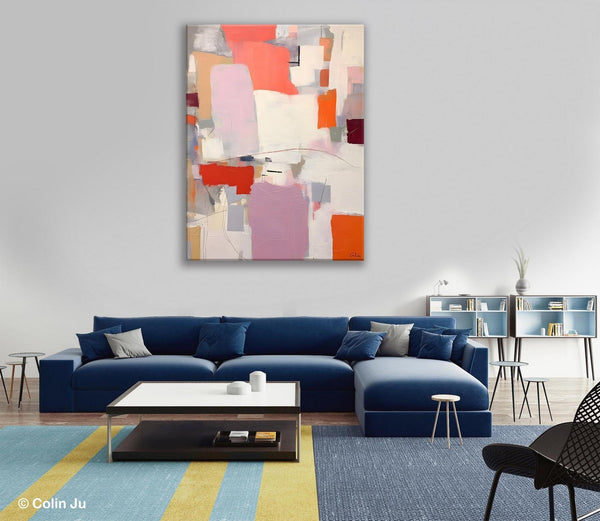 Contemporary Acrylic Painting on Canvas, Large Wall Art Painting for Bedroom, Original Canvas Art, Oversized Modern Abstract Wall Paintings-ArtWorkCrafts.com
