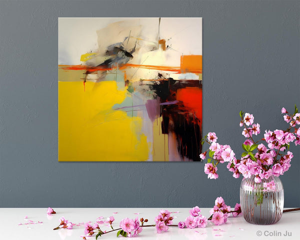 Modern Canvas Art Paintings, Contemporary Canvas Art, Original Modern Wall Art, Modern Acrylic Artwork, Large Abstract Paintings for Bedroom-ArtWorkCrafts.com