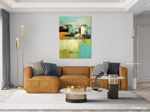 Contemporary Wall Art Paintings, Abstract Wall Paintings, Extra Large Paintings for Dining Room, Hand Painted Canvas Art, Original Artowrk-ArtWorkCrafts.com