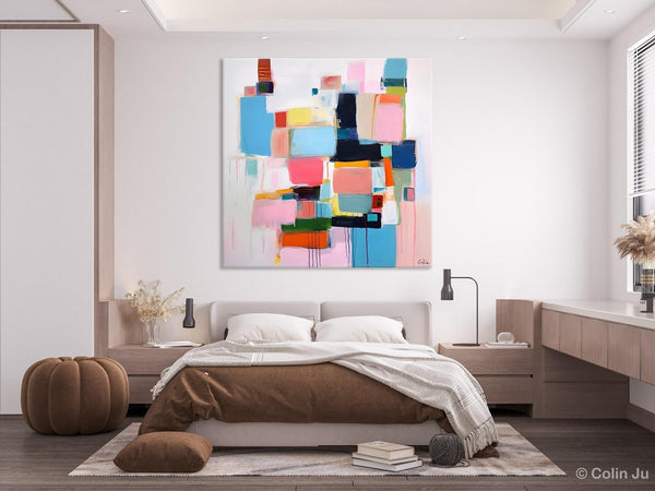 Modern Canvas Paintings, Large Abstract Art for Bedroom, Original Abstract Wall Art, Simple Modern Acrylic Artwork, Contemporary Canvas Art-ArtWorkCrafts.com