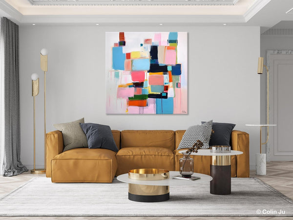 Modern Canvas Paintings, Large Abstract Art for Bedroom, Original Abstract Wall Art, Simple Modern Acrylic Artwork, Contemporary Canvas Art-ArtWorkCrafts.com