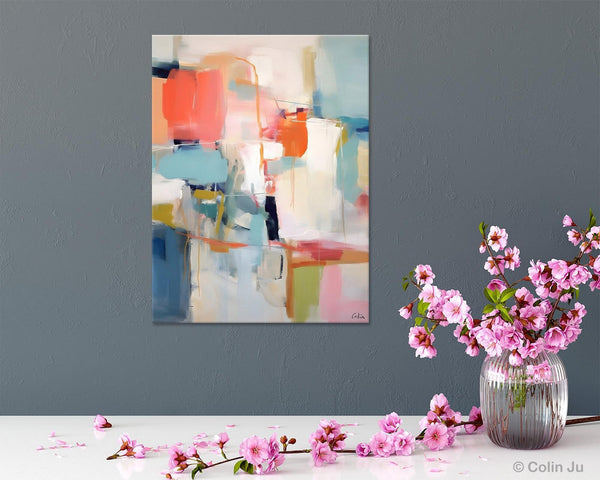 Large Wall Art Painting for Bedroom, Original Canvas Art, Contemporary Acrylic Painting on Canvas, Oversized Modern Abstract Wall Paintings-ArtWorkCrafts.com