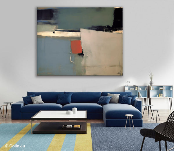 Huge Abstract Painting for Bedroom, Large Original Abstract Wall Art, Oversized Contemporary Acrylic Paintings, Abstract Paintings on Canvas-ArtWorkCrafts.com