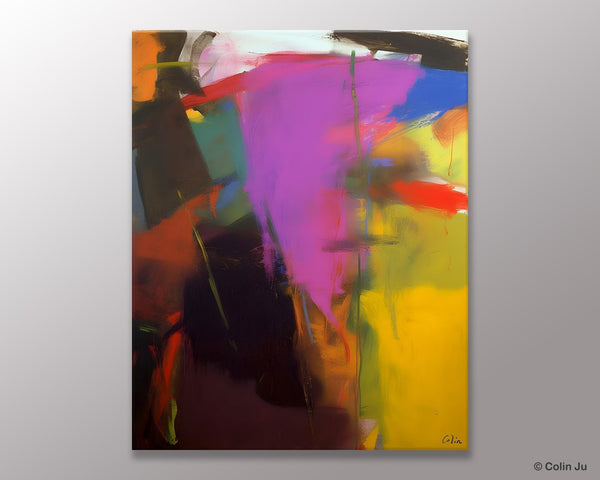 Large Original Abstract Wall Art, Contemporary Acrylic Paintings, Extra Large Abstract Painting for Dining Room, Abstract Painting on Canvas-ArtWorkCrafts.com