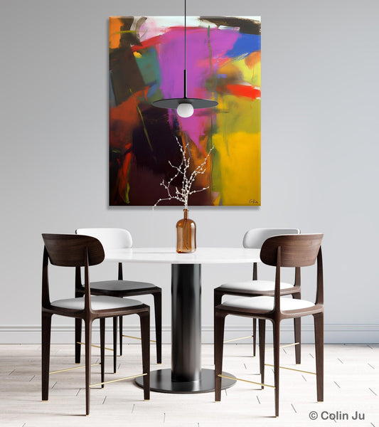 Large Original Abstract Wall Art, Contemporary Acrylic Paintings, Extra Large Abstract Painting for Dining Room, Abstract Painting on Canvas-ArtWorkCrafts.com