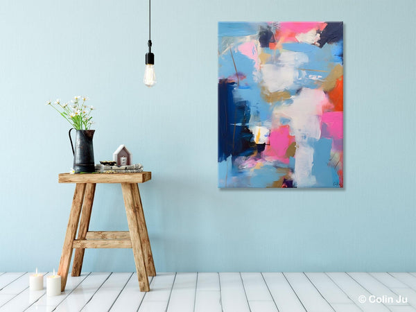 Oversized Modern Abstract Wall Paintings, Original Canvas Art, Contemporary Acrylic Painting on Canvas, Large Wall Art Painting for Bedroom-ArtWorkCrafts.com