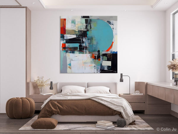 Modern Acrylic Artwork, Original Modern Paintings, Contemporary Canvas Art for Bedroom, Heavy Texture Canvas Art, Large Abstract Paintings-ArtWorkCrafts.com