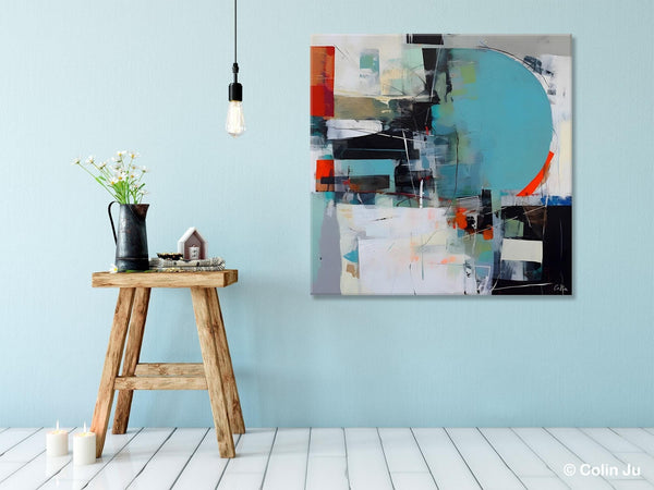 Modern Acrylic Artwork, Original Modern Paintings, Contemporary Canvas Art for Bedroom, Heavy Texture Canvas Art, Large Abstract Paintings-ArtWorkCrafts.com
