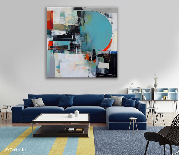 Modern Acrylic Artwork, Original Modern Paintings, Contemporary Canvas Art for Bedroom, Heavy Texture Canvas Art, Large Abstract Paintings-ArtWorkCrafts.com