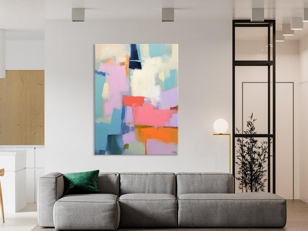 Contemporary Paintings on Canvas, Large Wall Art Painting for Dining Room, Original Abstract Wall Art, Oversized Abstract Wall Art Paintings-ArtWorkCrafts.com