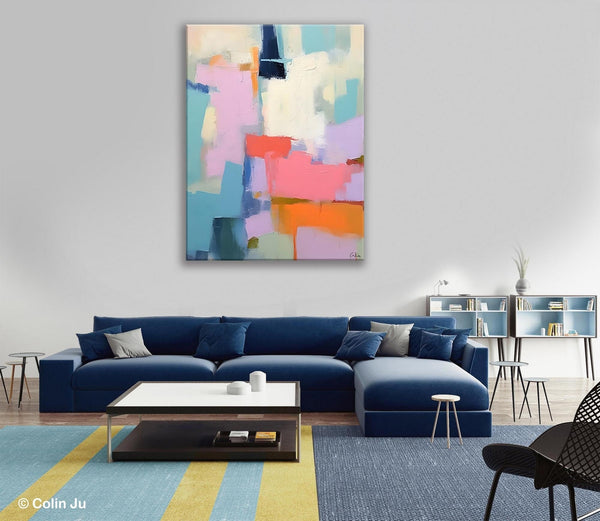 Contemporary Paintings on Canvas, Large Wall Art Painting for Dining Room, Original Abstract Wall Art, Oversized Abstract Wall Art Paintings-ArtWorkCrafts.com