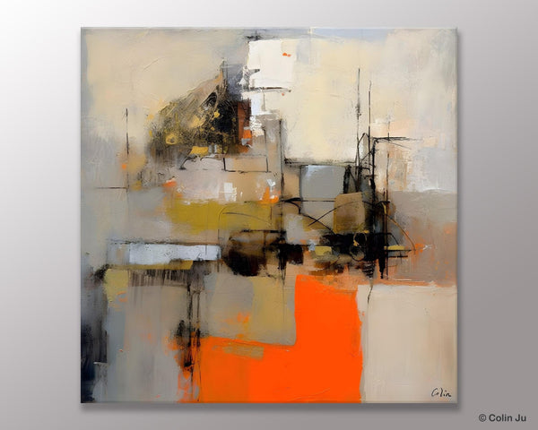 Large Abstract Art for Bedroom, Original Abstract Wall Art, Simple Modern Acrylic Artwork, Modern Canvas Paintings, Contemporary Canvas Art-ArtWorkCrafts.com