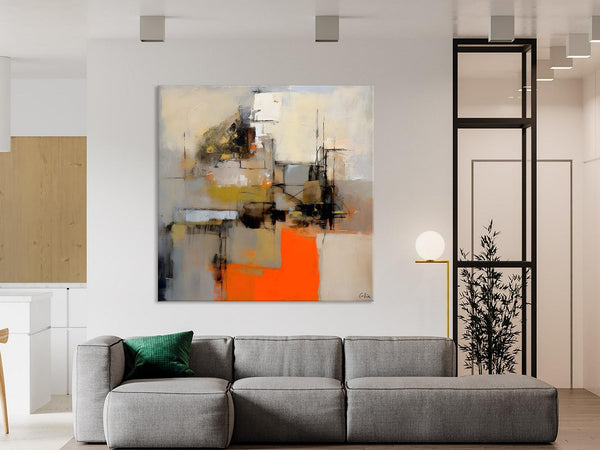 Large Abstract Art for Bedroom, Original Abstract Wall Art, Simple Modern Acrylic Artwork, Modern Canvas Paintings, Contemporary Canvas Art-ArtWorkCrafts.com