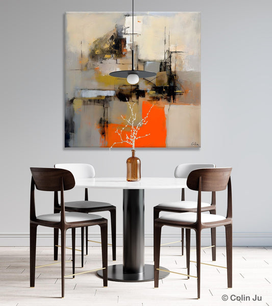 Large Abstract Art for Bedroom, Original Abstract Wall Art, Simple Modern Acrylic Artwork, Modern Canvas Paintings, Contemporary Canvas Art-ArtWorkCrafts.com