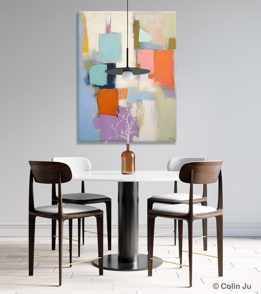 Contemporary Paintings on Canvas, Large Wall Art Painting for Dining Room, Original Abstract Wall Art Painting, Abstract Paintings on Canvas-ArtWorkCrafts.com
