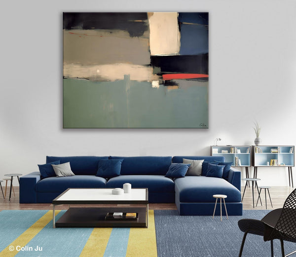 Contemporary Acrylic Paintings, Extra Large Abstract Painting for Living Room, Large Original Abstract Wall Art, Abstract Painting on Canvas-ArtWorkCrafts.com