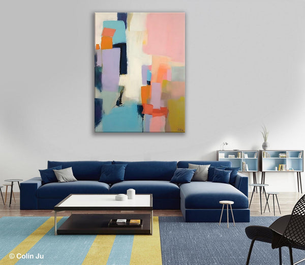 Contemporary Painting on Canvas, Large Wall Art Paintings, Simple Modern Art, Original Abstract Wall Art for sale, Simple Abstract Paintings-ArtWorkCrafts.com
