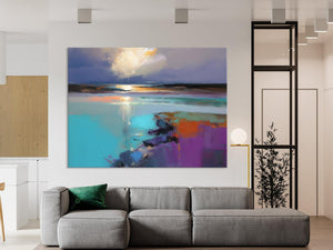 Original Landscape Paintings, Landscape Canvas Paintings for Living Room, Extra Large Modern Wall Art Paintings, Acrylic Painting on Canvas-ArtWorkCrafts.com