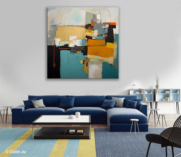 Contemporary Canvas Art for Living Room, Modern Acrylic Paintings, Original Modern Paintings, Extra Large Abstract Paintings on Canvas-ArtWorkCrafts.com