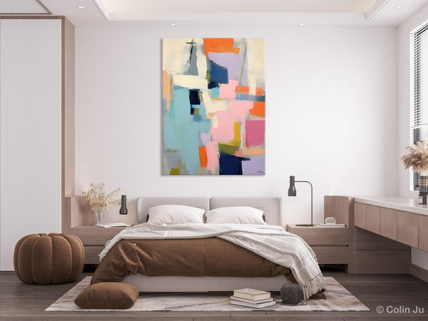 Large Wall Art Painting for Bedroom, Original Canvas Art, Contemporary Acrylic Painting on Canvas, Oversized Modern Abstract Wall Paintings-ArtWorkCrafts.com