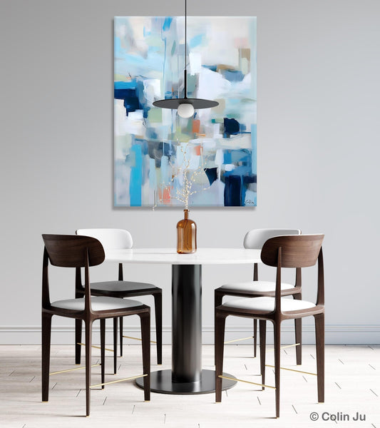 Large Modern Canvas Wall Paintings, Original Abstract Art, Hand Painted Acrylic Painting on Canvas, Large Wall Art Painting for Dining Room-ArtWorkCrafts.com
