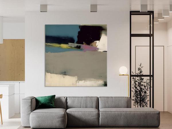 Abstract Wall Art for Bedroom, Original Modern Acrylic Artwork, Modern Canvas Art Paintings, Extra Large Abstract Paintings for Dining Room-ArtWorkCrafts.com