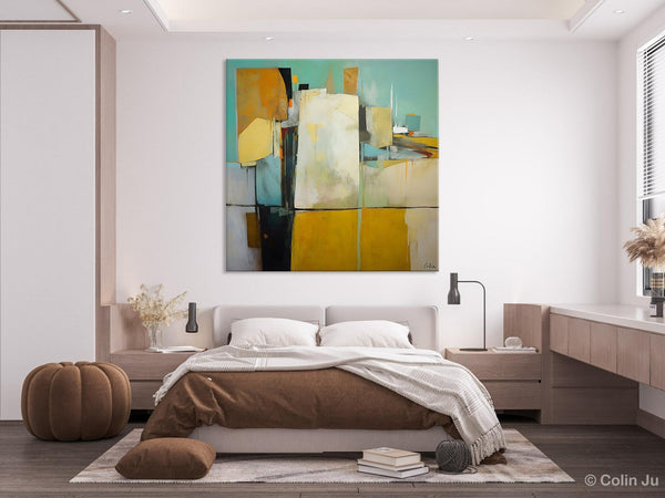 Modern Canvas Paintings, Contemporary Canvas Art, Original Modern Wall Art, Modern Acrylic Artwork, Large Abstract Painting for Bedroom-ArtWorkCrafts.com