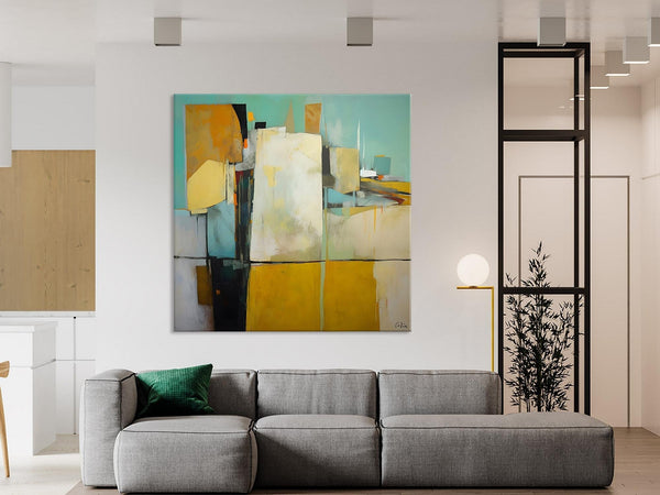 Modern Canvas Paintings, Contemporary Canvas Art, Original Modern Wall Art, Modern Acrylic Artwork, Large Abstract Painting for Bedroom-ArtWorkCrafts.com