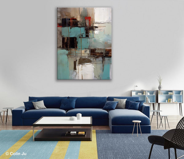 Original Canvas Art, Contemporary Acrylic Painting on Canvas, Large Wall Art Painting for Bedroom, Oversized Modern Abstract Wall Paintings-ArtWorkCrafts.com